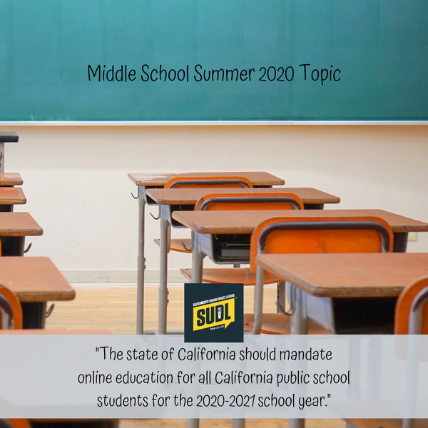 Middle School (6th, 7th and 8th grade) Public Debate Program – SUDL ...